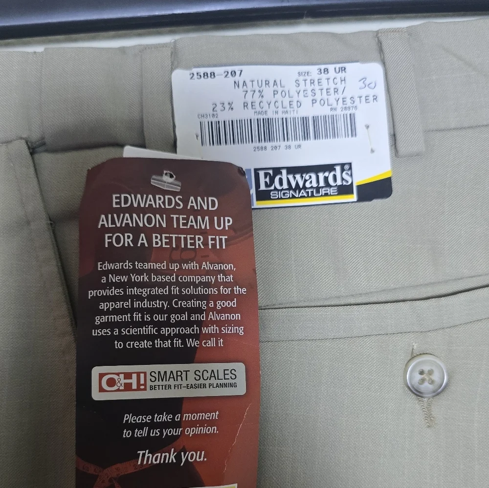 Edwards New Mens Dress Pants